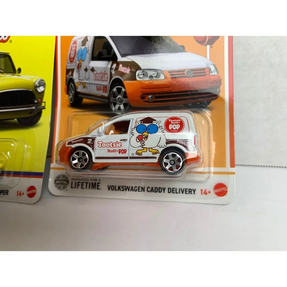 Matchbox Candy Series 1964 Austin Mini Cooper & VW Caddy Delivery Tootsie Roll